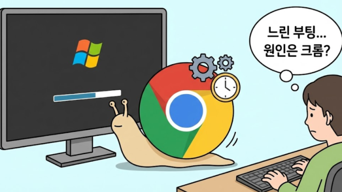 윈도우 부팅이 예전보다 느려졌다면? 구글 크롬의 '포그라운드 실행' 기능을 의심해 보세요