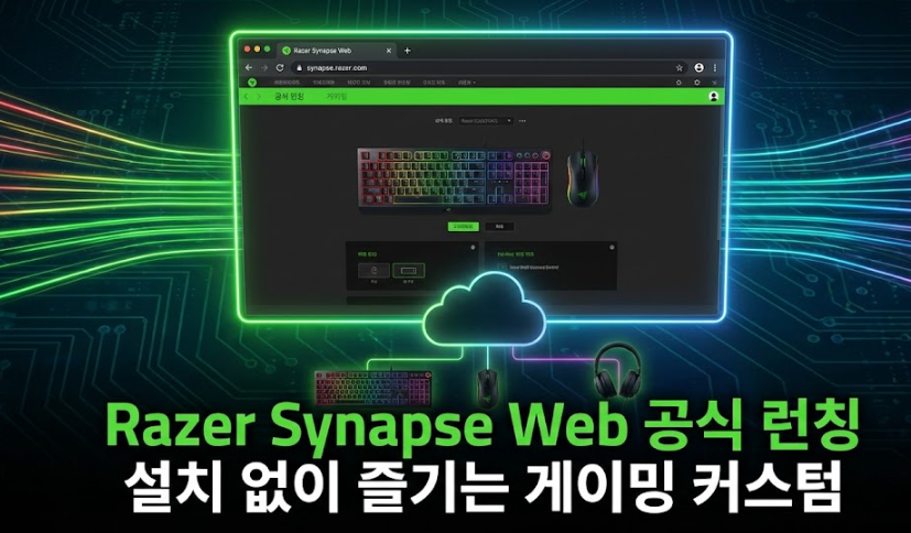 레이저 시냅스 웹(Razer Synapse Web) 공식 런칭: "설치 없이 즐기는 게이밍 커스텀"